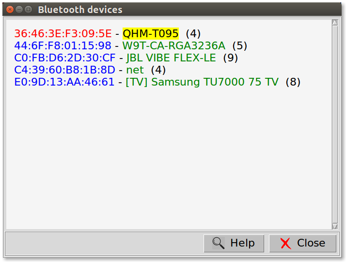 HomA - View Bluetooth Devices